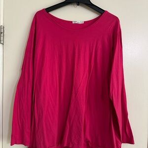 Hanes Women's Vibrant Pink Blouse